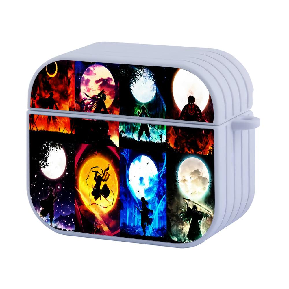 Kimetsu no Yaiba Demon Slayer Silhouette Apple Airpods 4 Case White