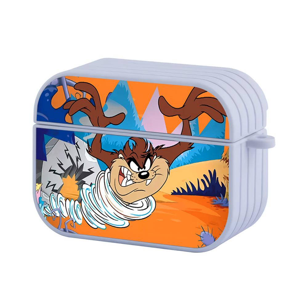 Looney Tunes Desert Hurricane from Taz Apple Airpods Pro Case White