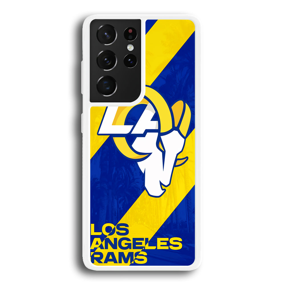 Los Angeles Rams Team Samsung Galaxy S21 Ultra Case