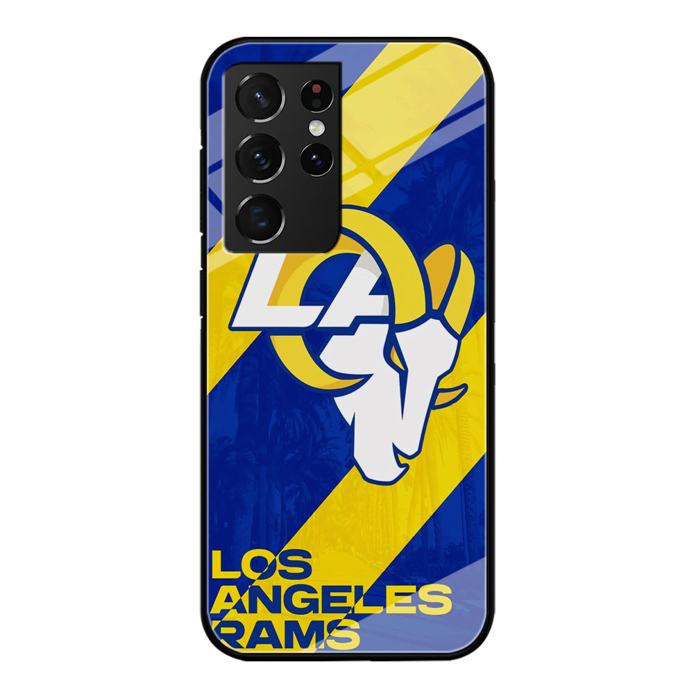 Los Angeles Rams Team Samsung Galaxy S21 Ultra Case