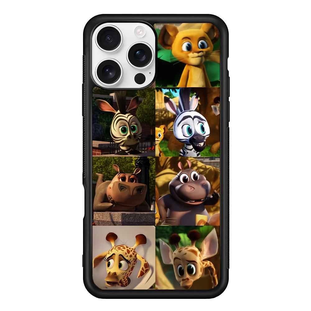 Madagascar Babbies Character iPhone 16 Pro Case
