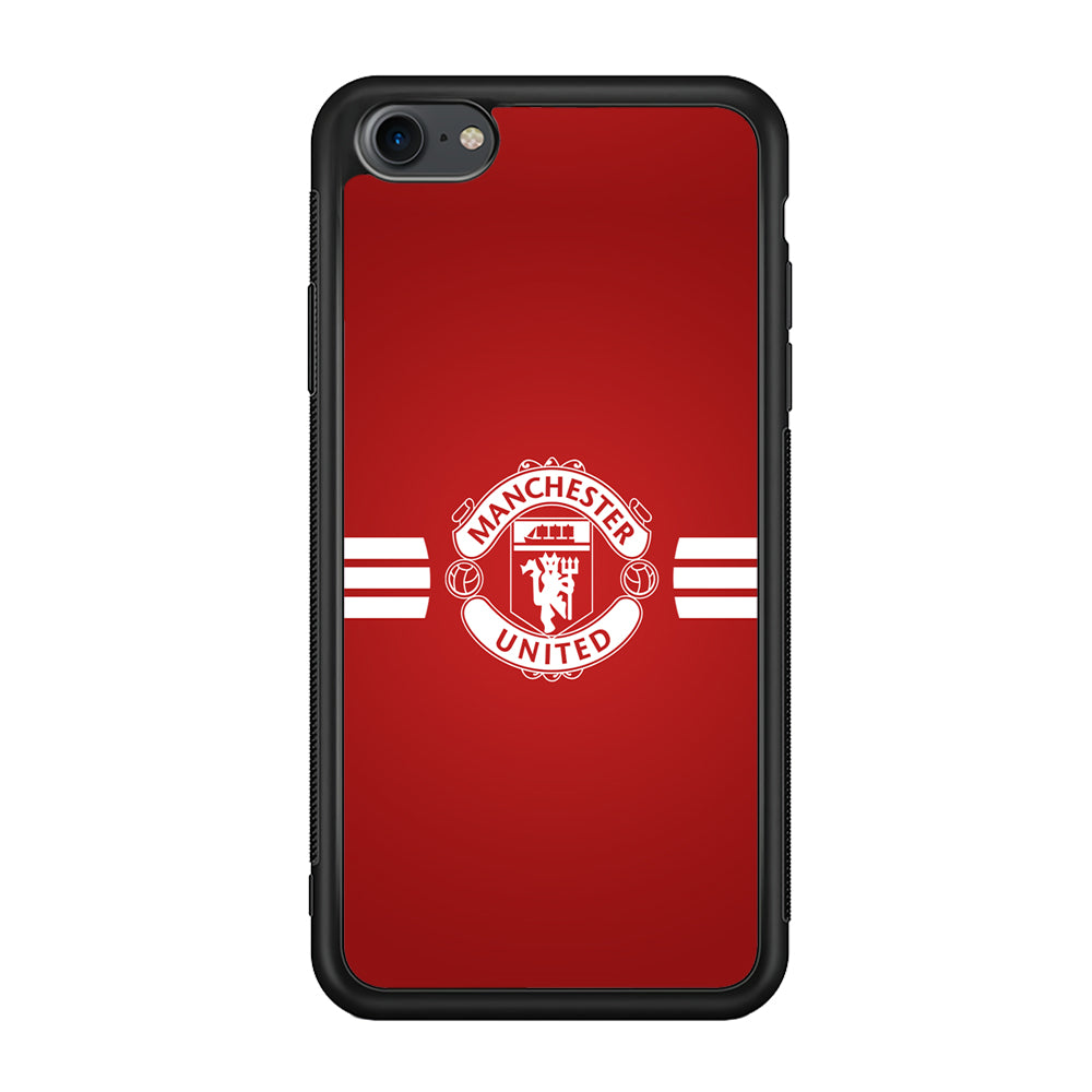 Manchester United White Center Line iPhone 8 Case