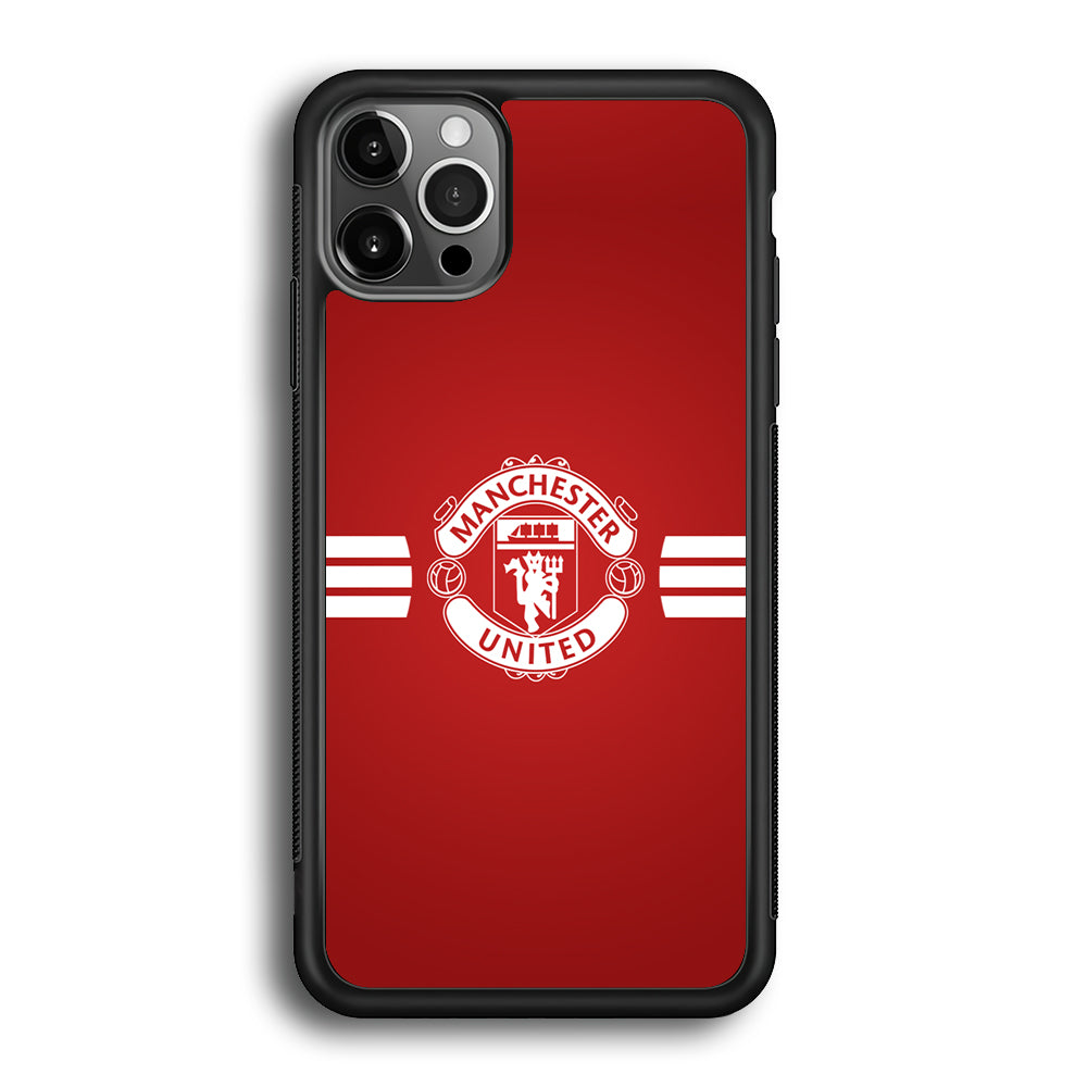 Manchester United White Center Line iPhone 12 Pro Max Case