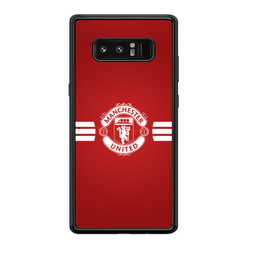 Manchester United White Center Line Samsung Galaxy Note 8 Case