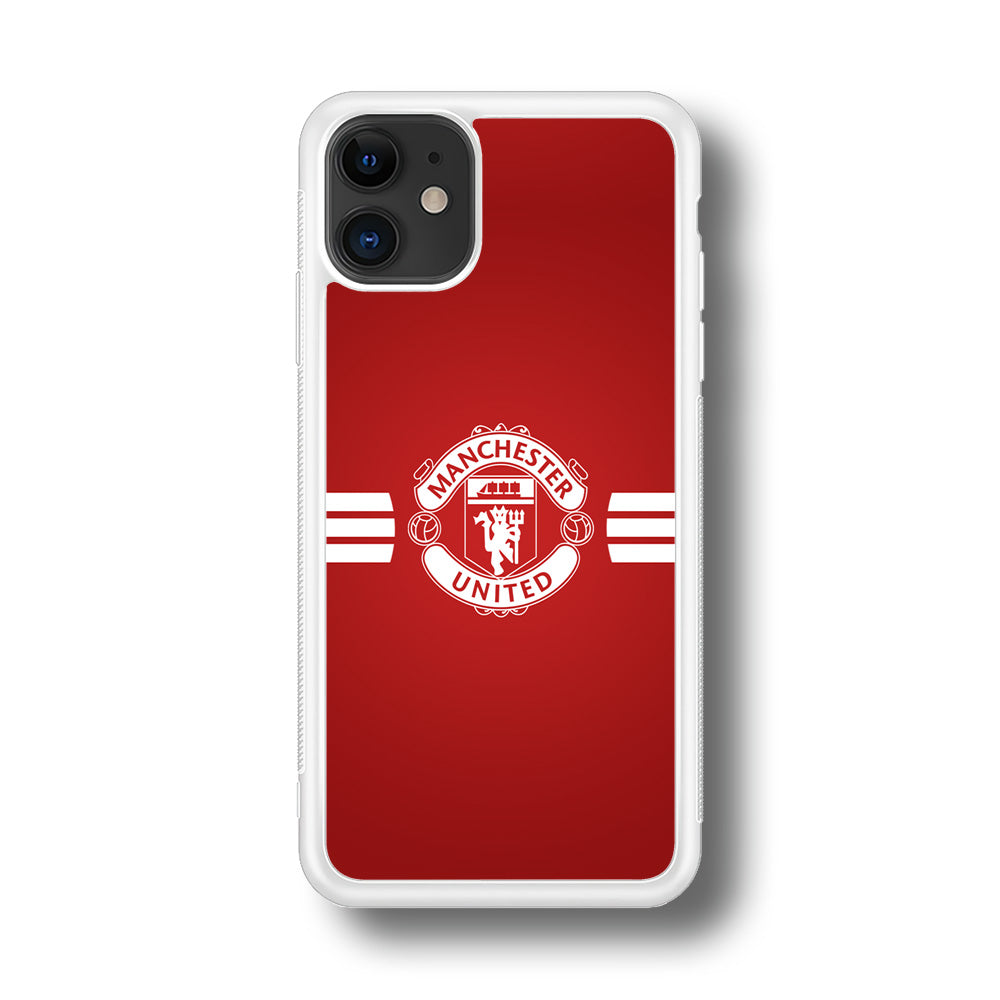 Manchester United White Center Line iPhone 11 Case