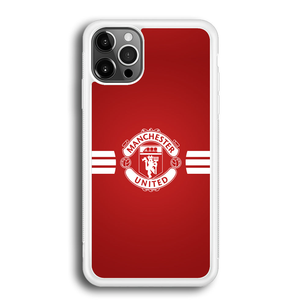 Manchester United White Center Line iPhone 12 Pro Max Case