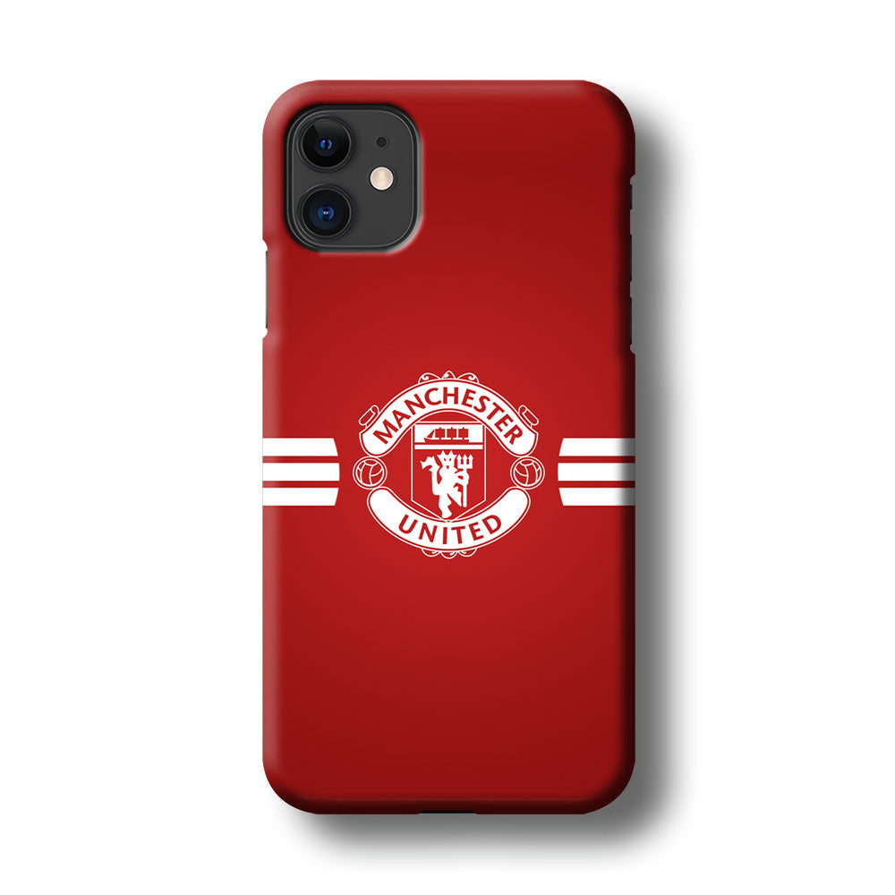 Manchester United White Center Line iPhone 11 Case