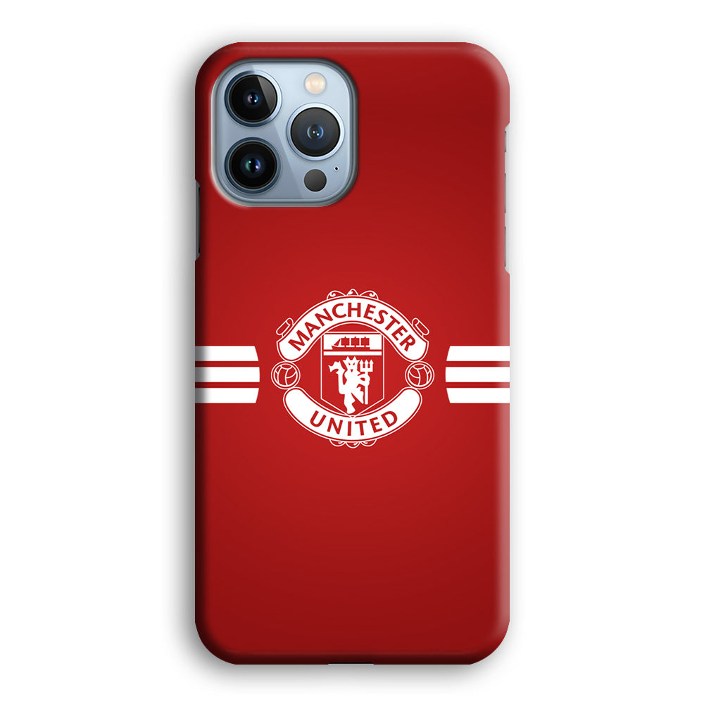 Manchester United White Center Line iPhone 13 Pro Max Case