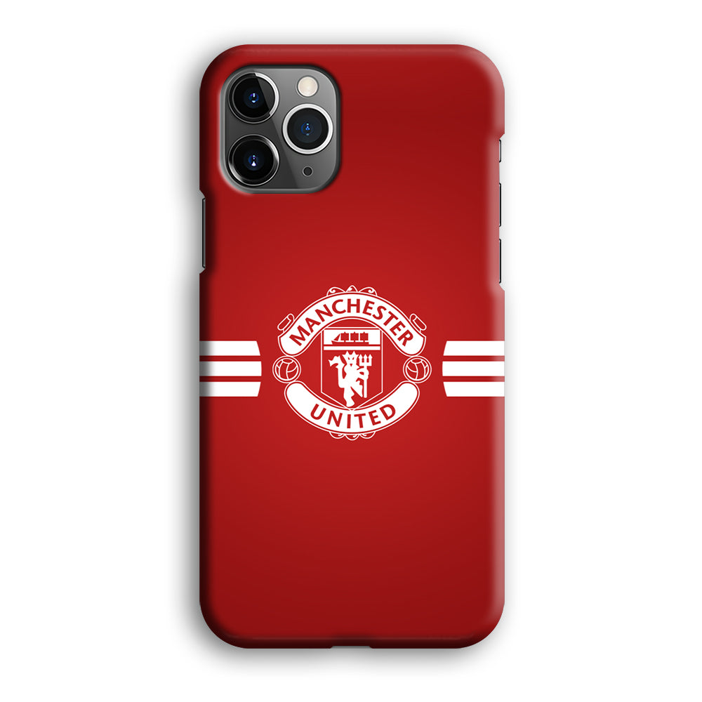 Manchester United White Center Line iPhone 12 Pro Max Case