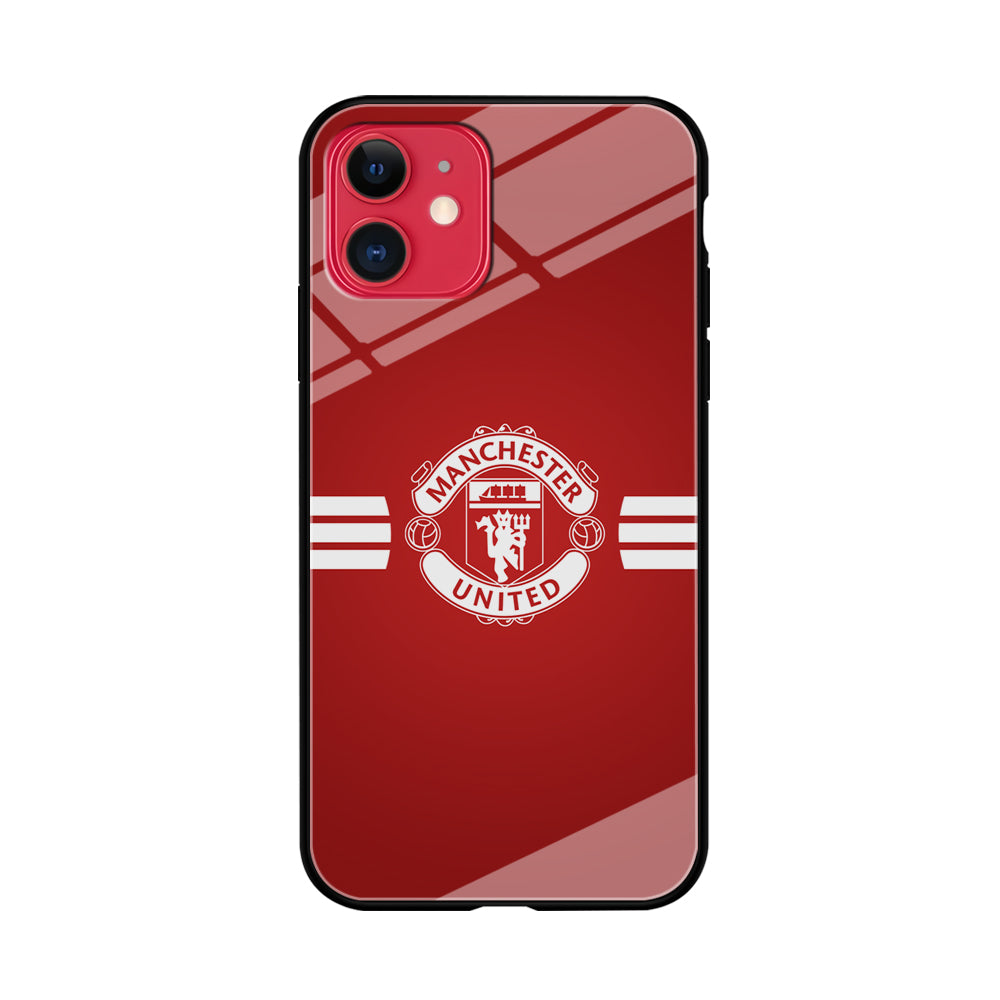 Manchester United White Center Line iPhone 11 Case