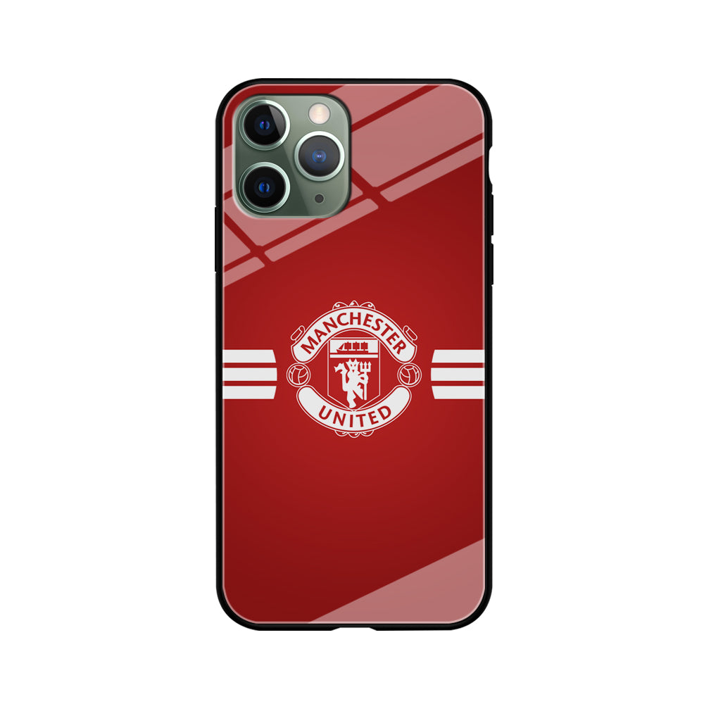 Manchester United White Center Line iPhone 11 Pro Case