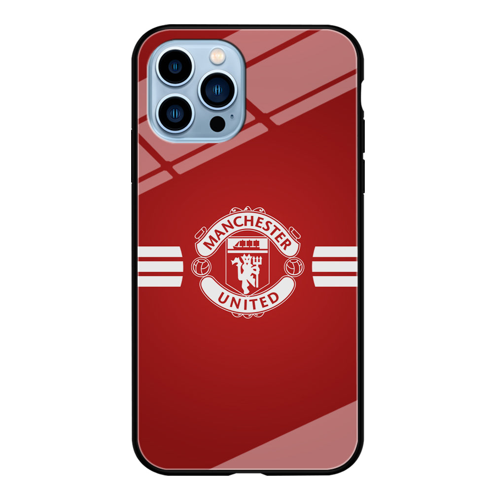 Manchester United White Center Line iPhone 13 Pro Max Case