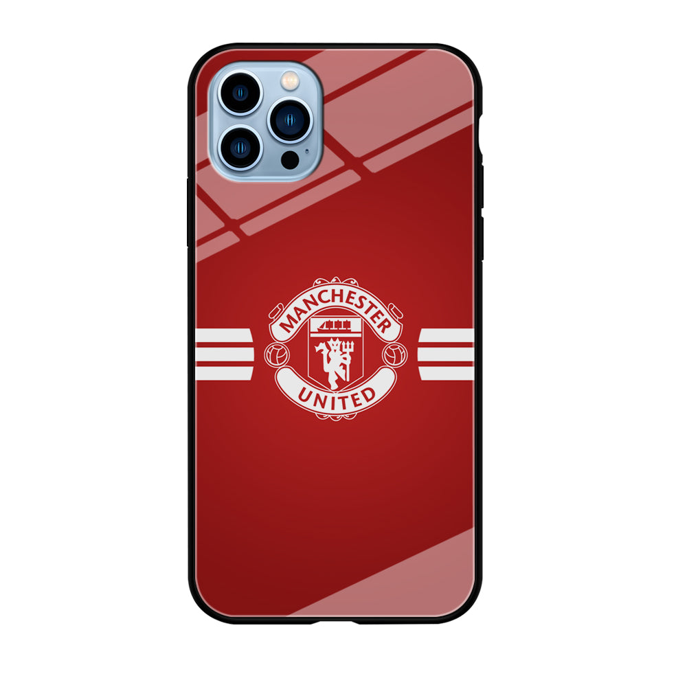Manchester United White Center Line iPhone 12 Pro Max Case