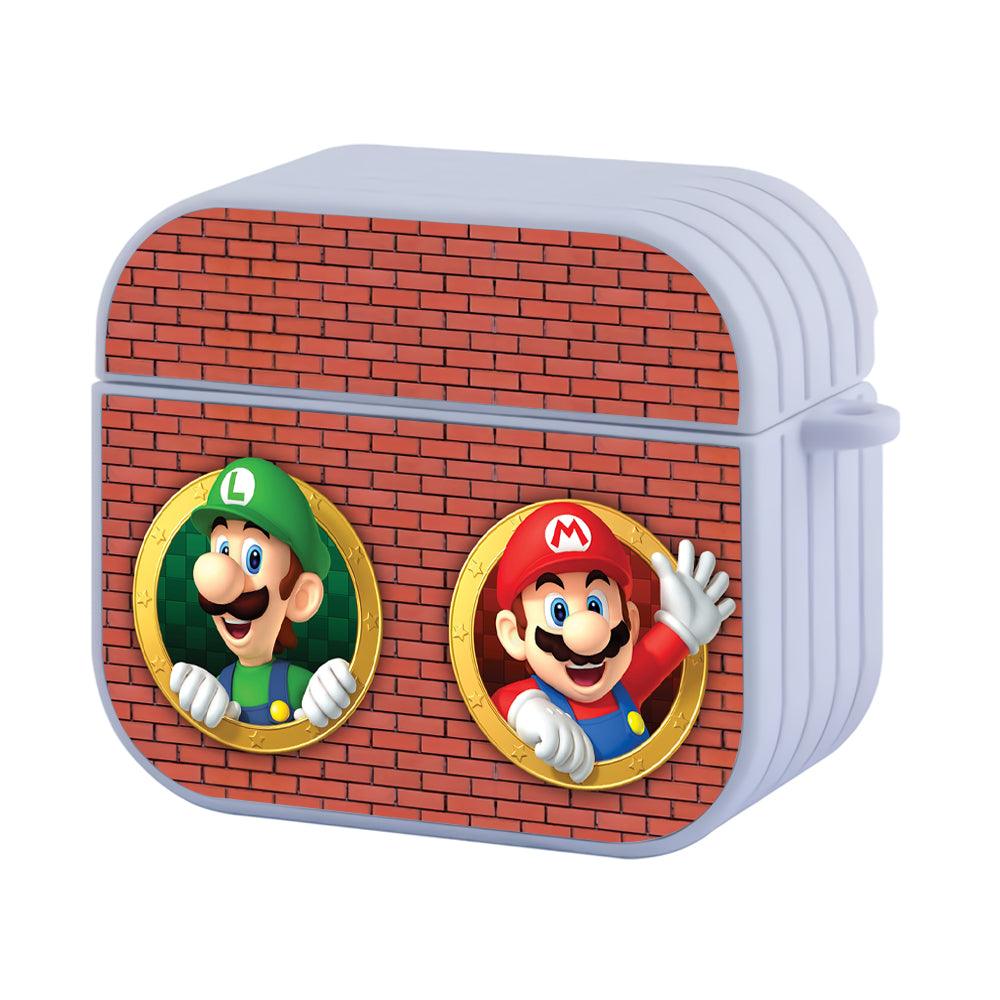 Mario and Luigi on The Wall Apple Airpods 4 Case White