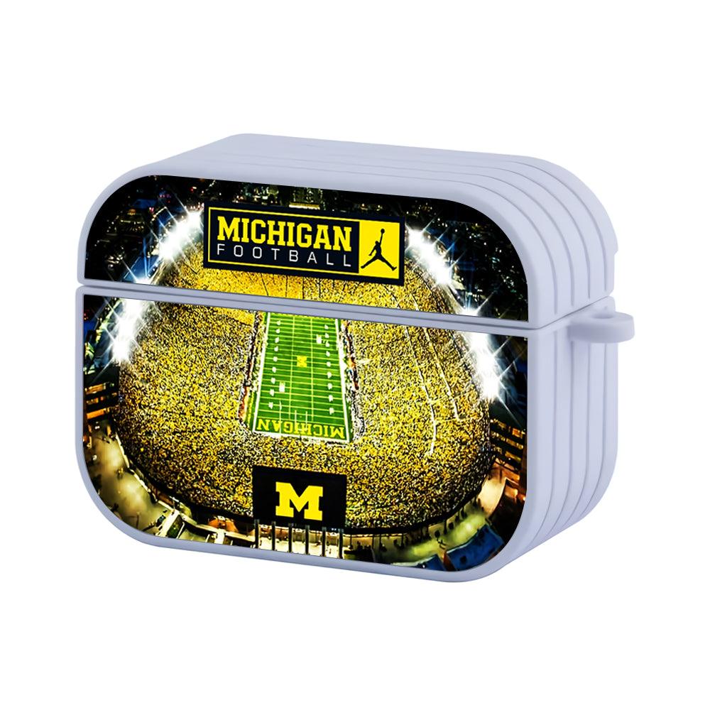 Michigan Football Stadium Apple Airpods Pro Case White
