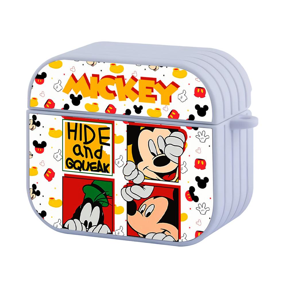 Mickey Framing The Hide and Squeak Apple Airpods 4 Case White