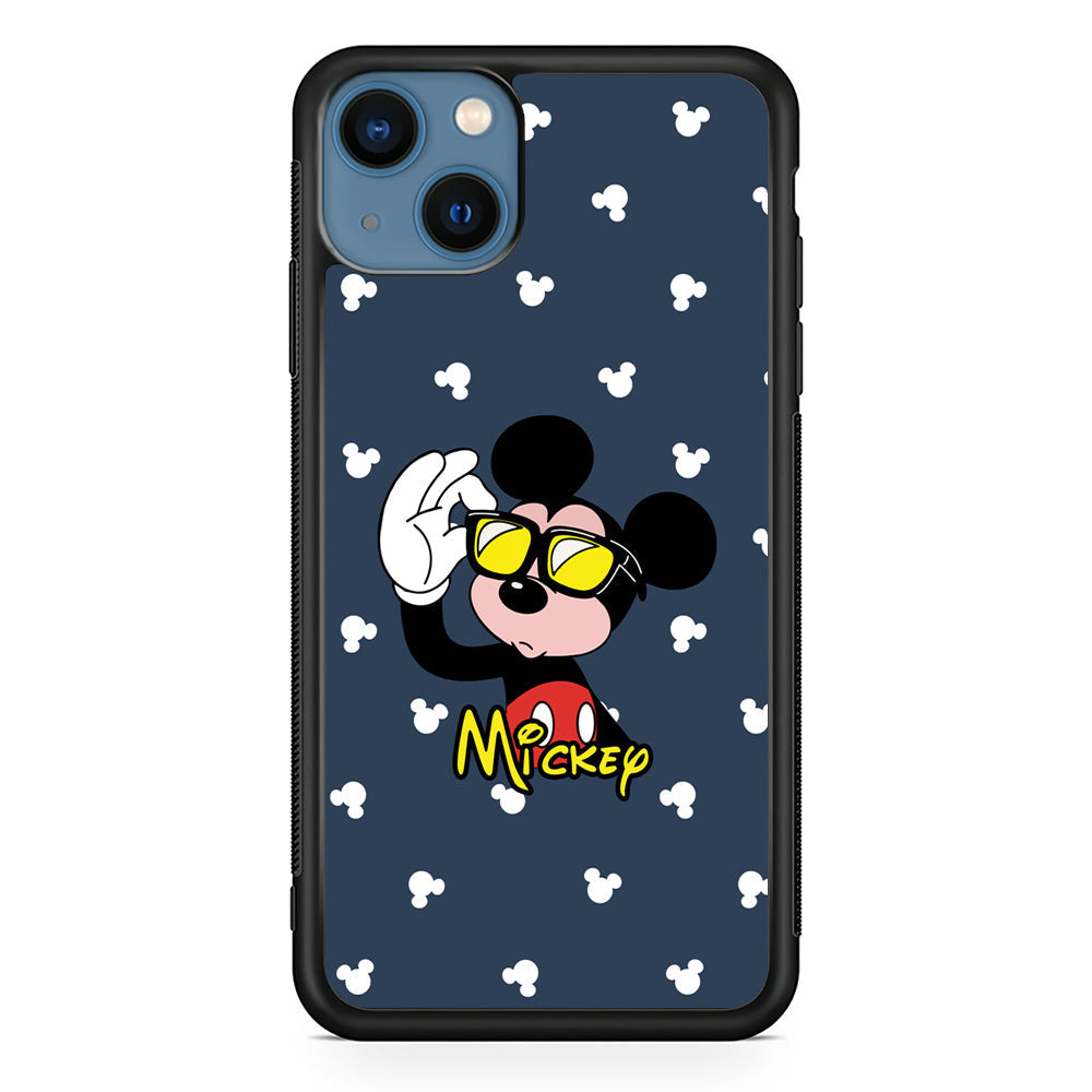 Mickey Mouse Cool with Glass iPhone 14 Plus Case - Carneyforia