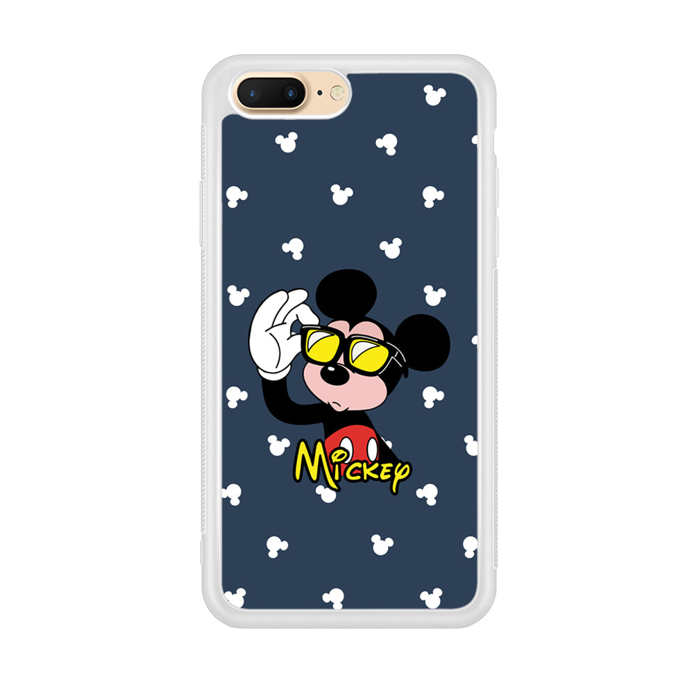 Mickey Mouse Cool with Glass iPhone 8 Plus Case