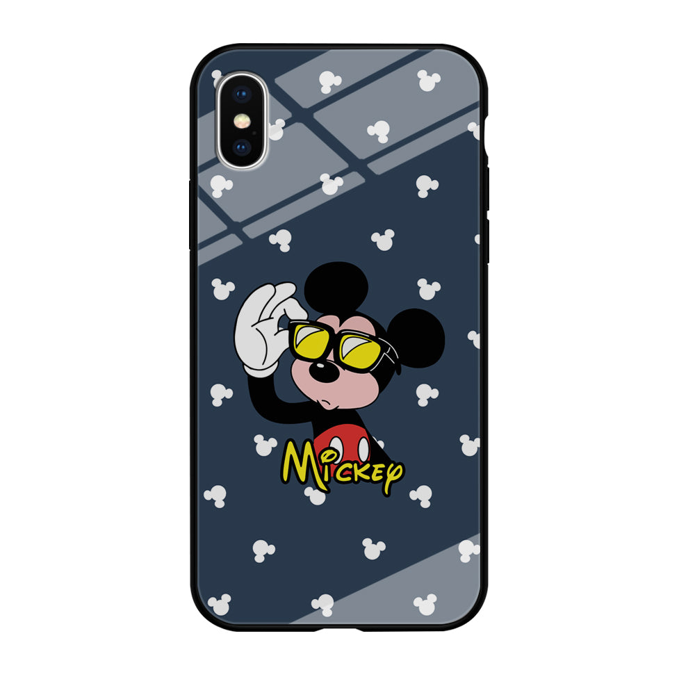 Mickey Mouse Cool with Glass iPhone XS Case