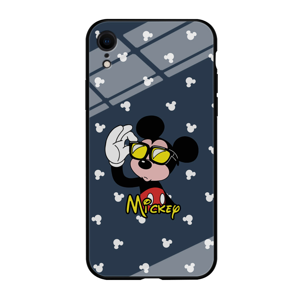 Mickey Mouse Cool with Glass iPhone XR Case