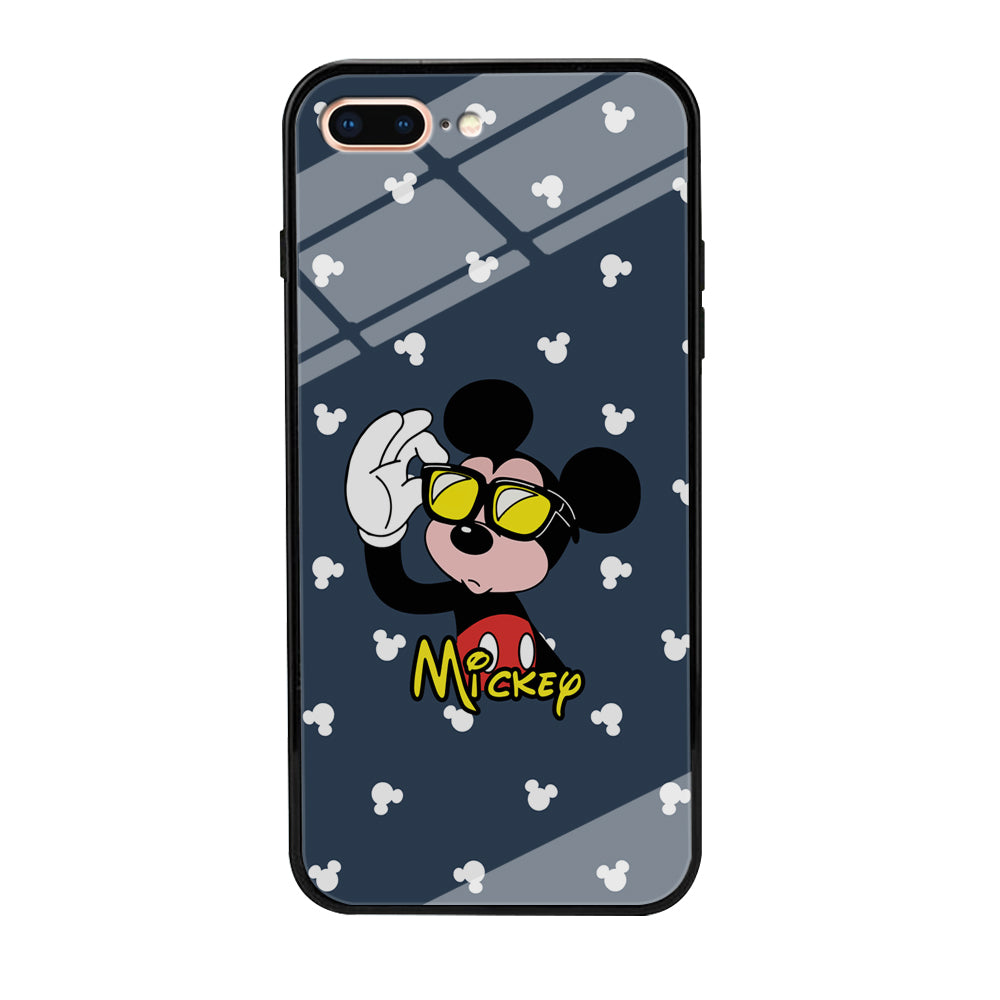 Mickey Mouse Cool with Glass iPhone 8 Plus Case