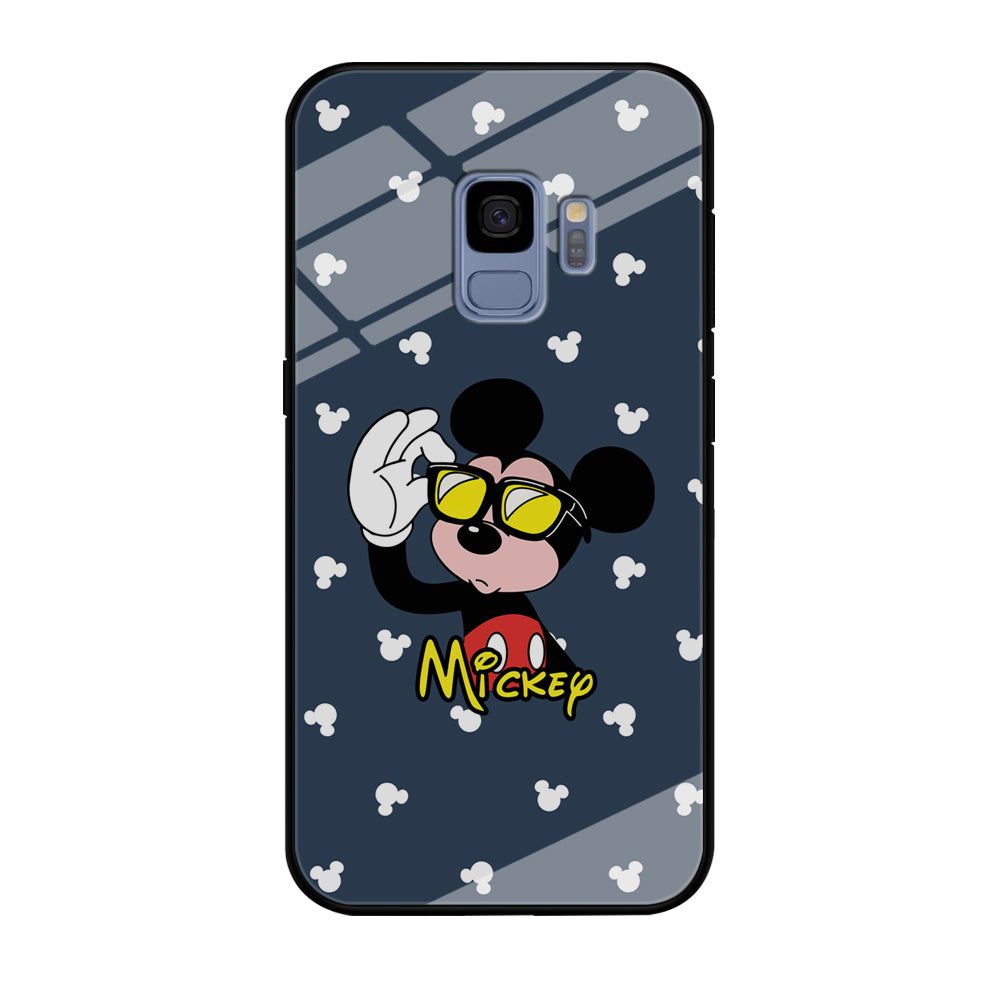 Mickey Mouse Cool with Glass Samsung Galaxy S9 Case