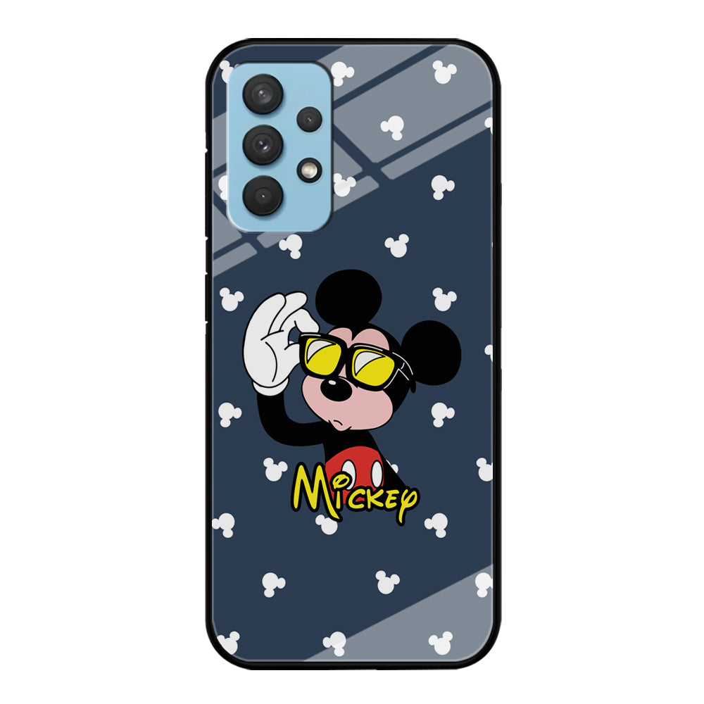 Mickey Mouse Cool with Glass Samsung Galaxy A32 Case