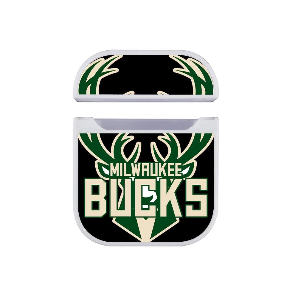 Milwaukee Bucks Bold Emblem Apple Airpods Case White