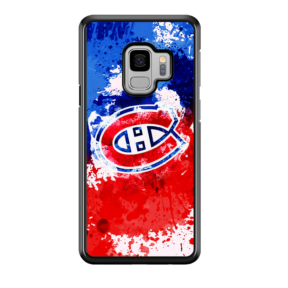Montreal Canadiens Blue And Red Abstract Samsung Galaxy S9 Case