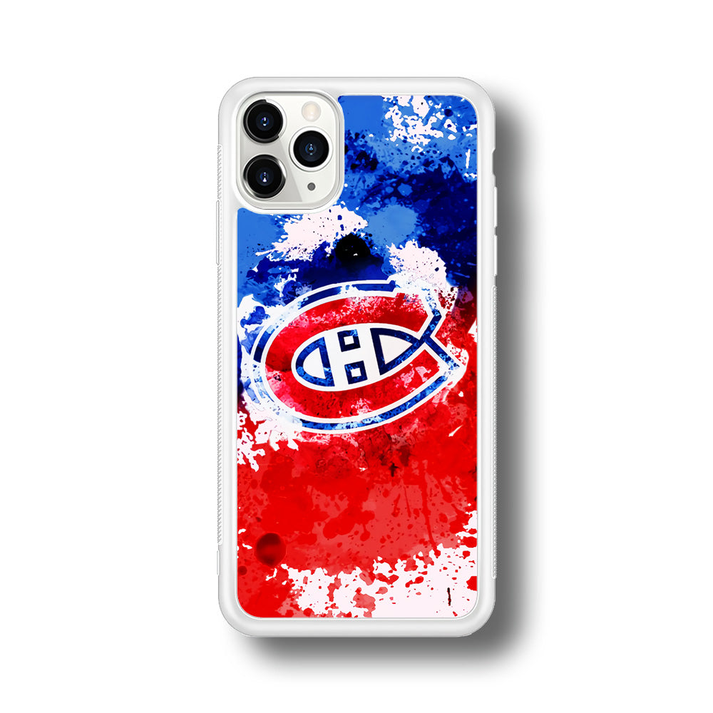 Montreal Canadiens Blue And Red Abstract iPhone 11 Pro Case