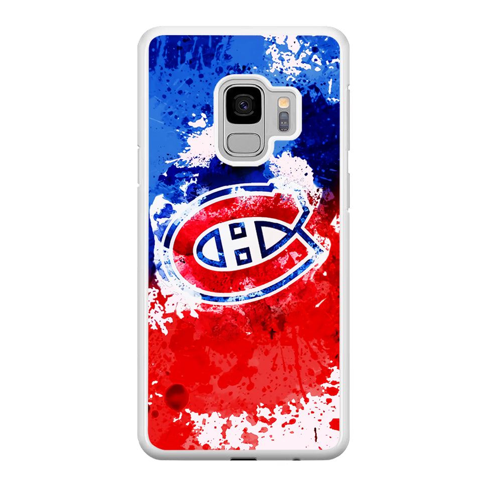 Montreal Canadiens Blue And Red Abstract Samsung Galaxy S9 Case