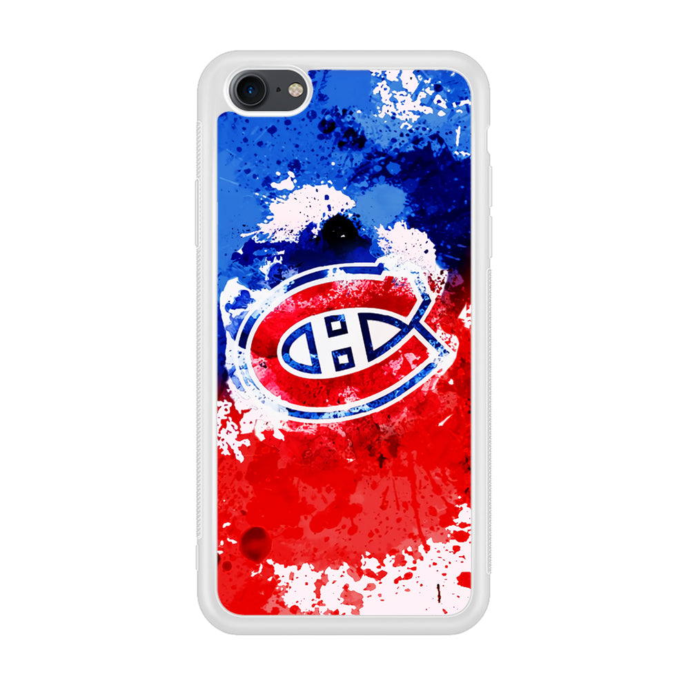 Montreal Canadiens Blue And Red Abstract iPhone 8 Case