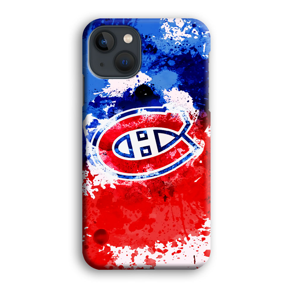 Montreal Canadiens Blue And Red Abstract IPhone 13 Case
