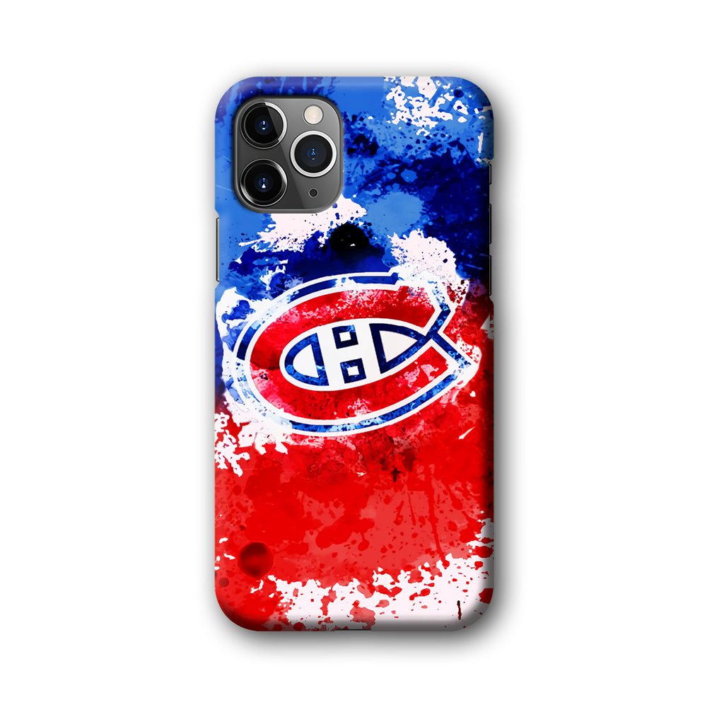 Montreal Canadiens Blue And Red Abstract iPhone 11 Pro Case