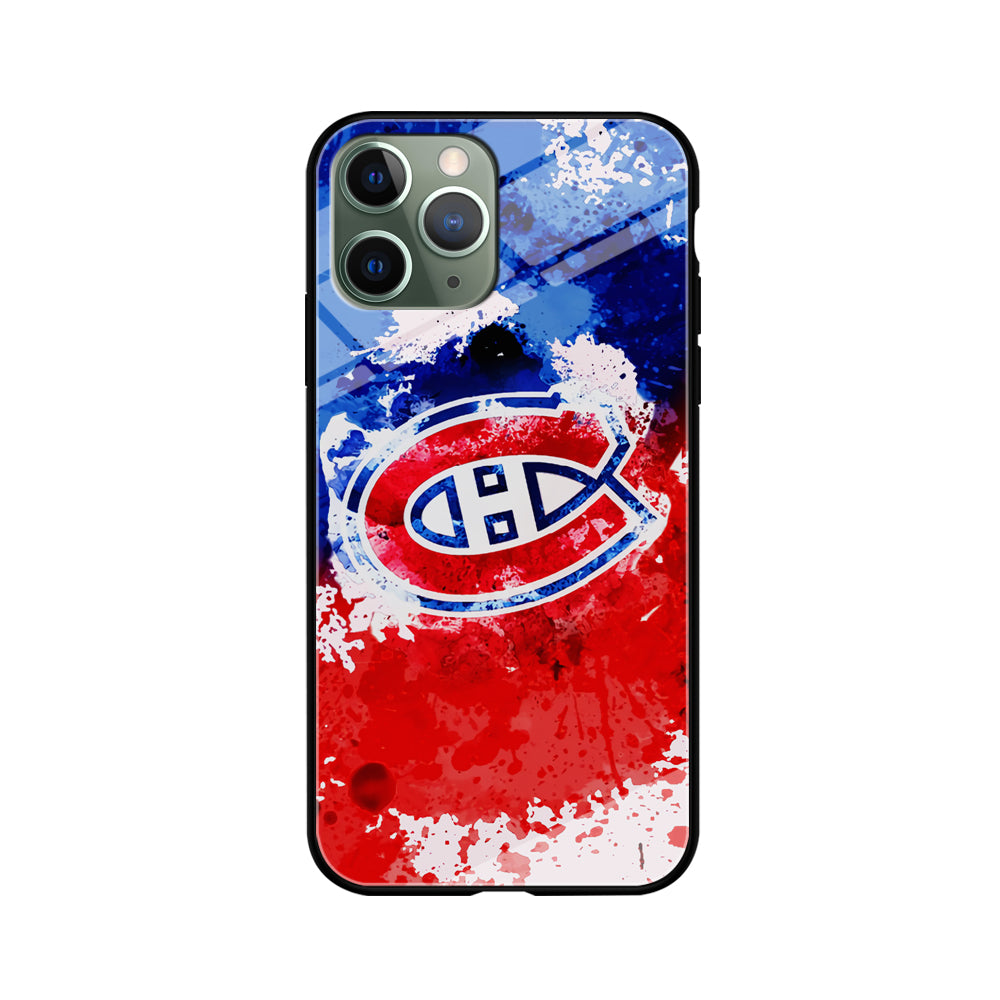 Montreal Canadiens Blue And Red Abstract iPhone 11 Pro Case