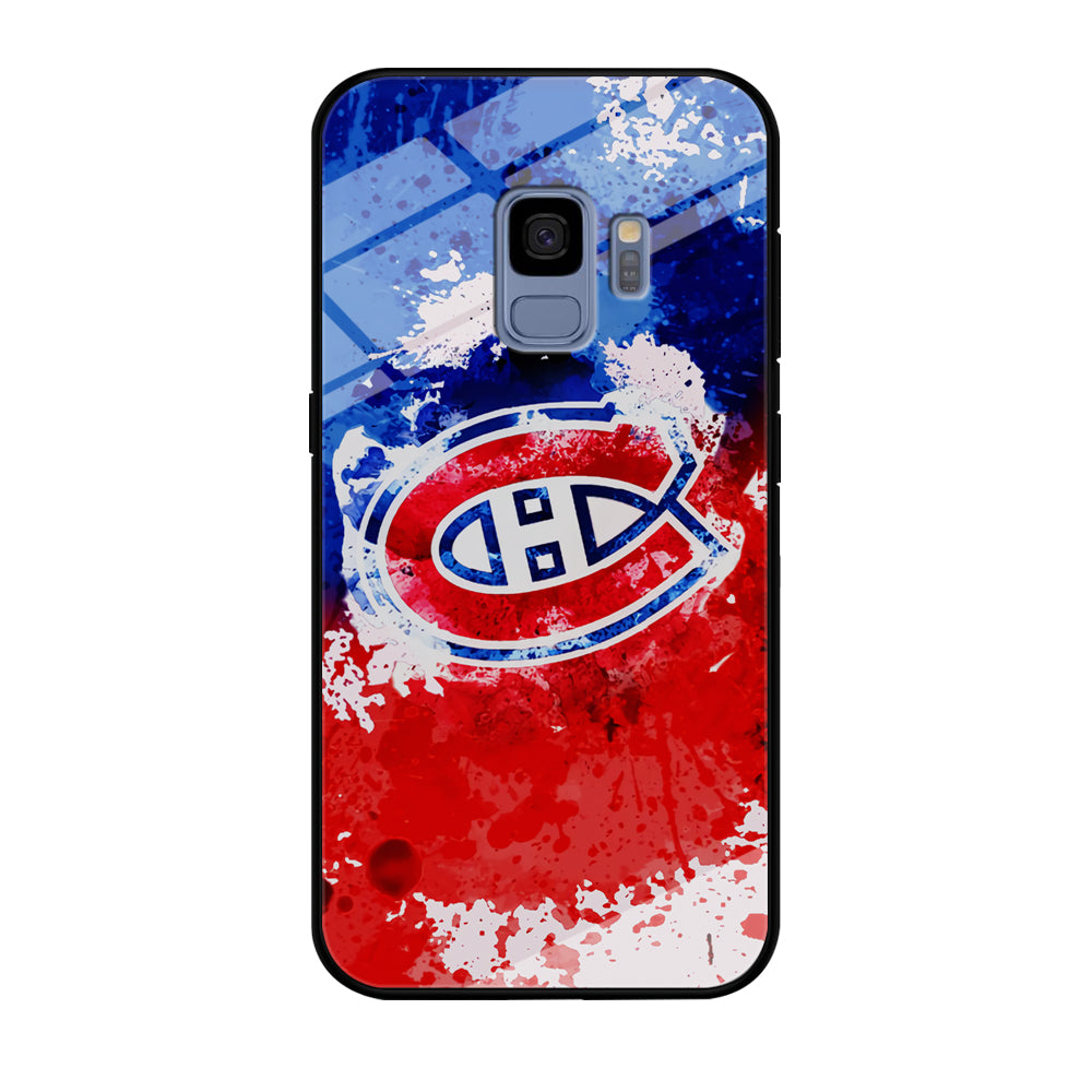 Montreal Canadiens Blue And Red Abstract Samsung Galaxy S9 Case