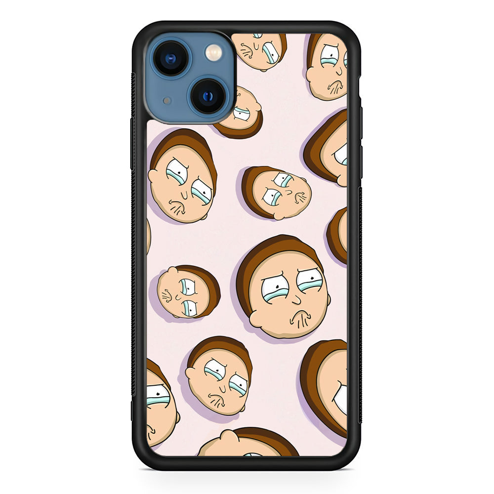 Morty Cry Head Doodle iPhone 15 Case - Carneyforia