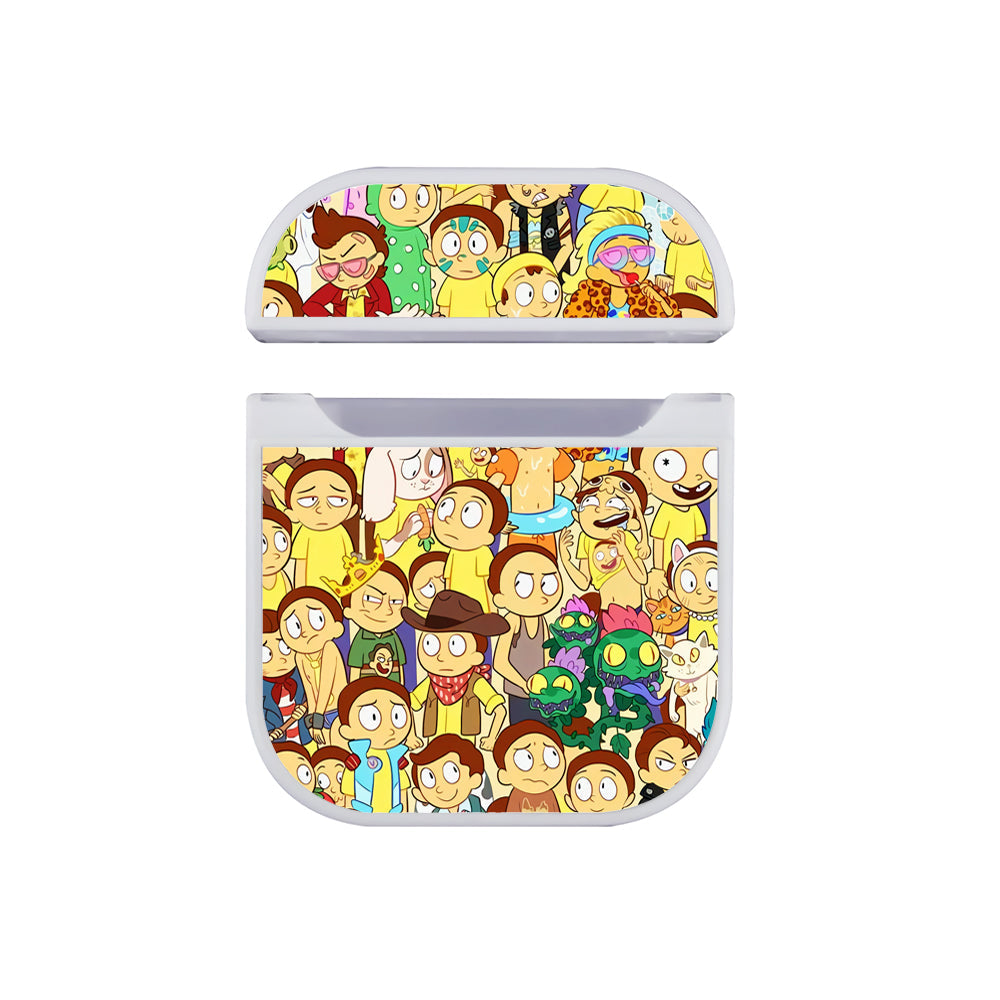 Morty Doodle Apple Airpods Case White
