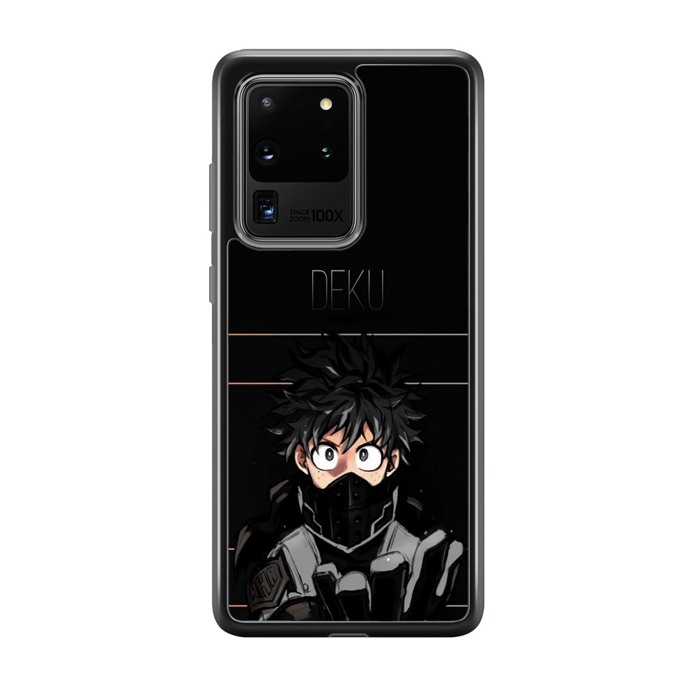 My Hero Academia Deku in Black Samsung Galaxy S20 Ultra Case