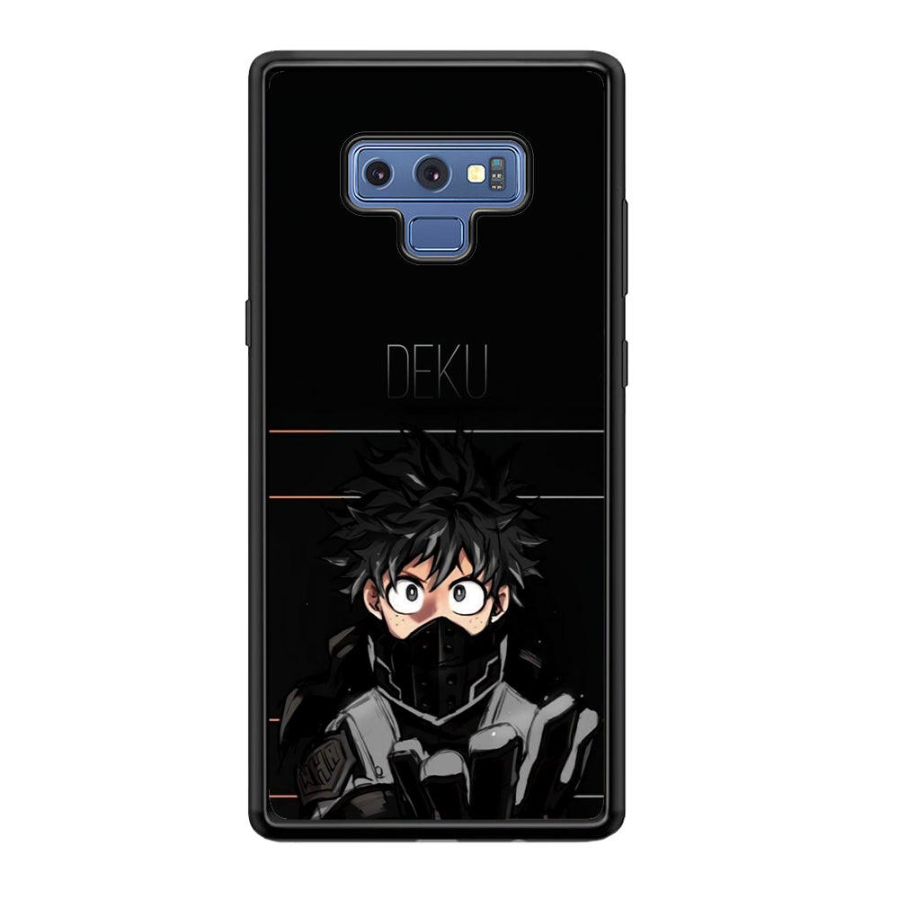 My Hero Academia Deku in Black Samsung Galaxy Note 9 Case