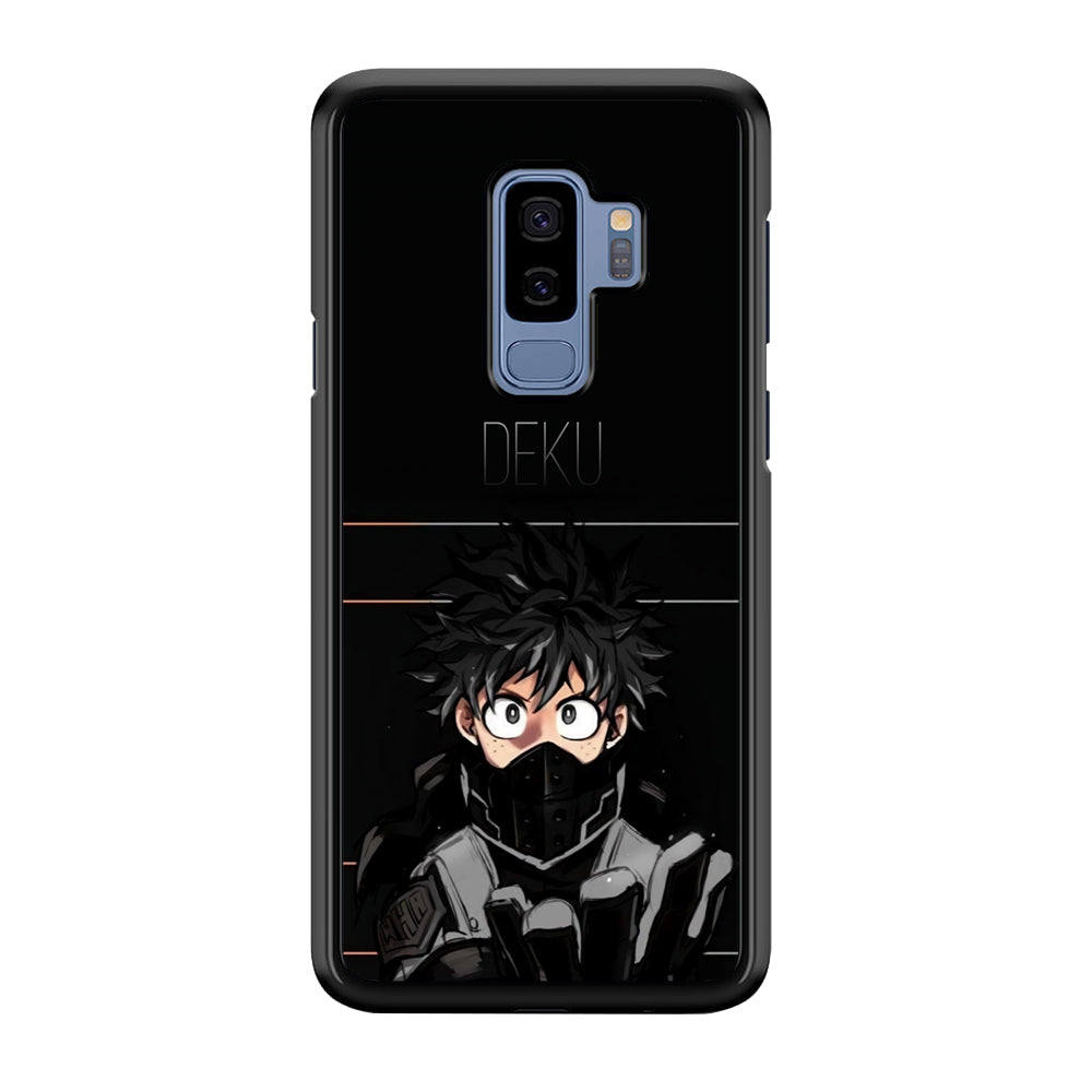 My Hero Academia Deku in Black Samsung Galaxy S9 Plus Case