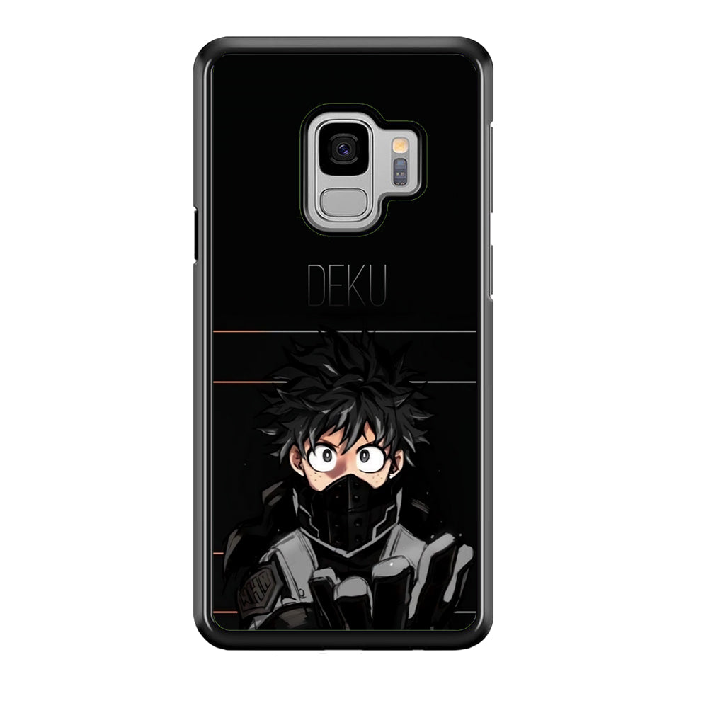 My Hero Academia Deku in Black Samsung Galaxy S9 Case