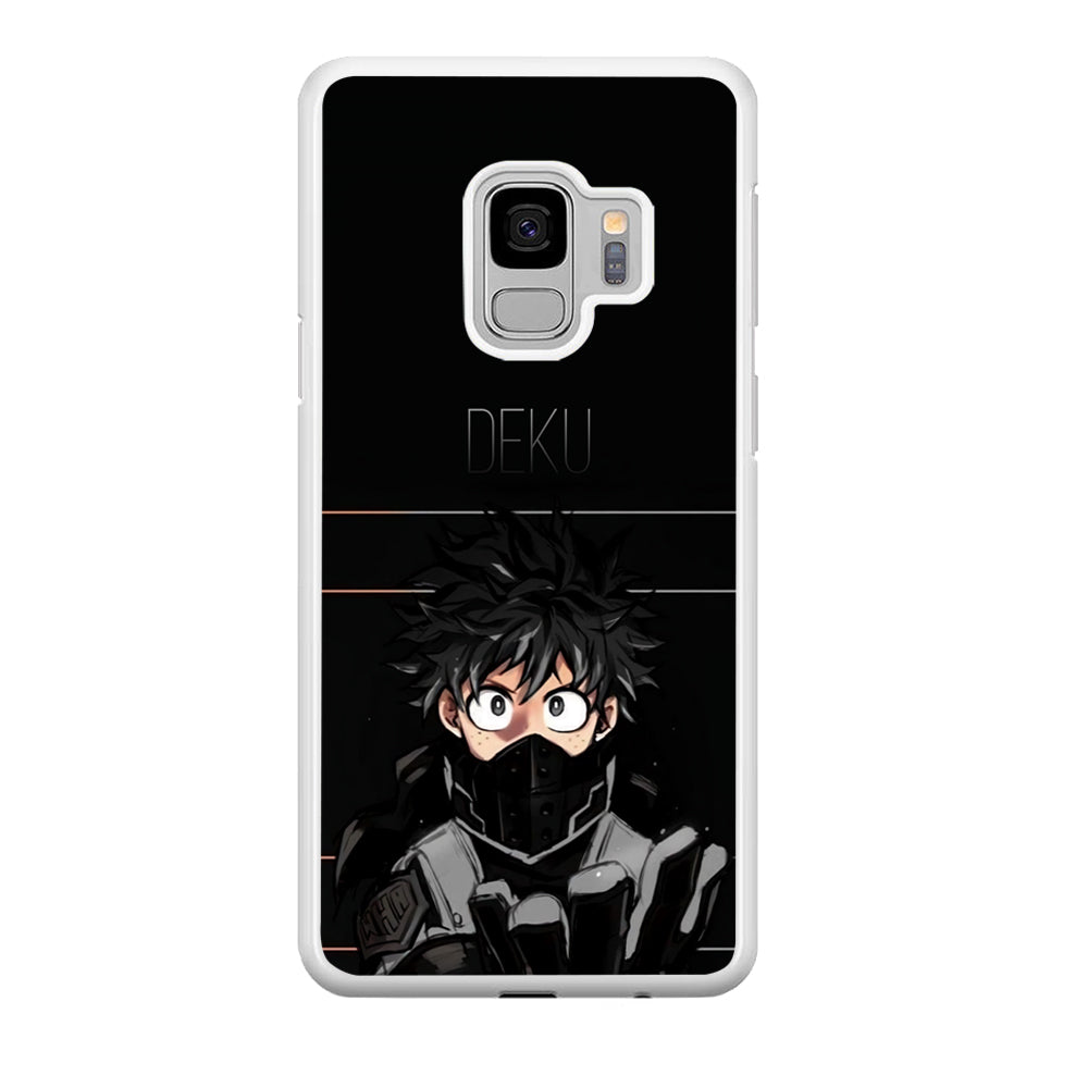 My Hero Academia Deku in Black Samsung Galaxy S9 Case