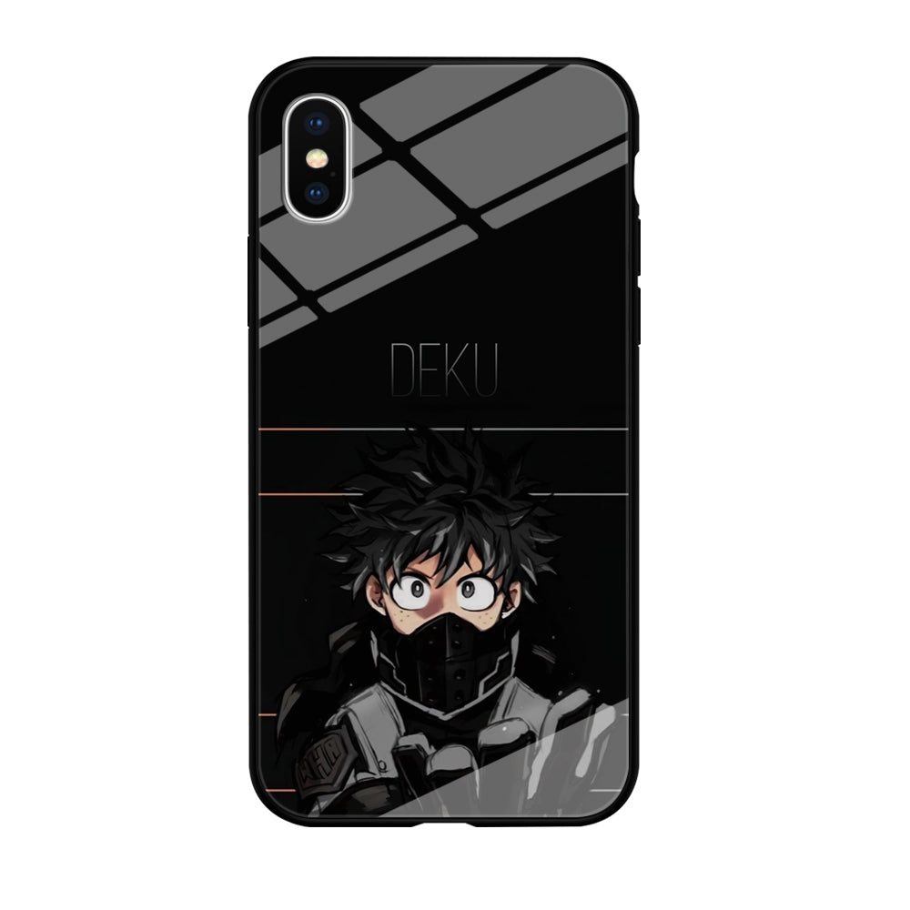 My Hero Academia Deku in Black iPhone X Case