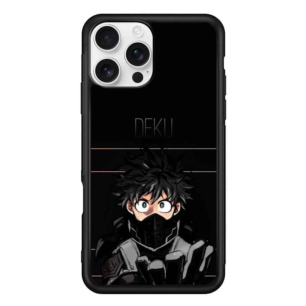 My Hero Academia Deku in Black iPhone 16 Pro Case
