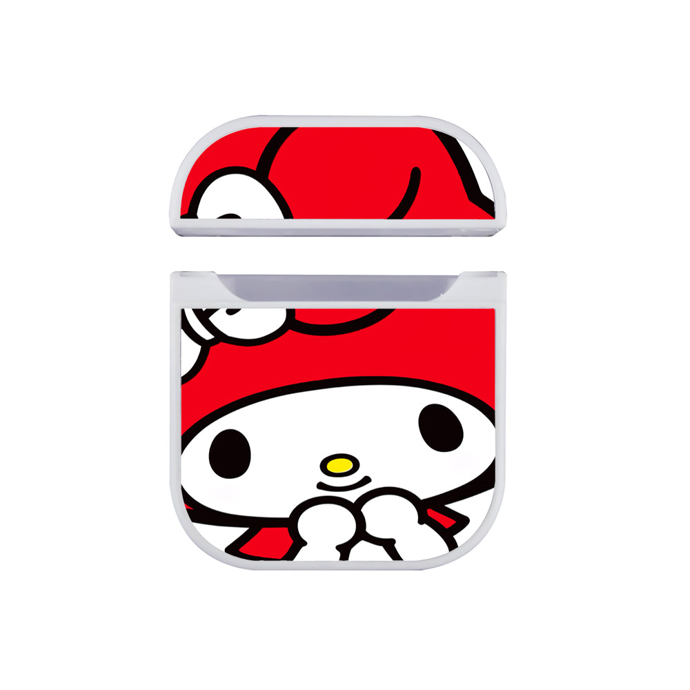 My Melody Close Up Face Apple Airpods Case White