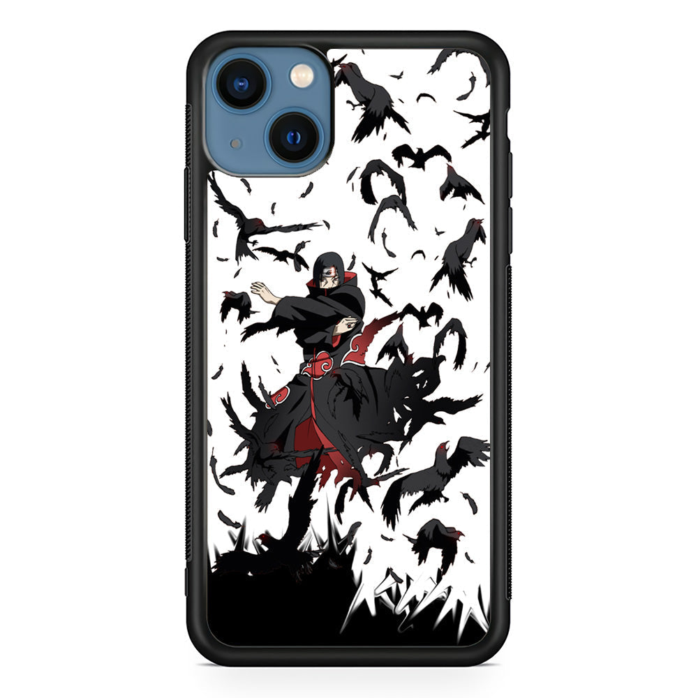 Naruto Itachi Uchiha Flying Bird iPhone 14 Plus Case - Carneyforia