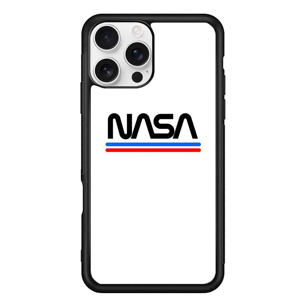 Nasa White Stripe iPhone 16 Pro Max Case