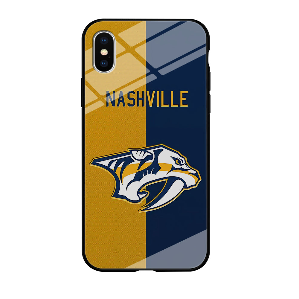 Nashville Predators Two Side Colour iPhone X Case