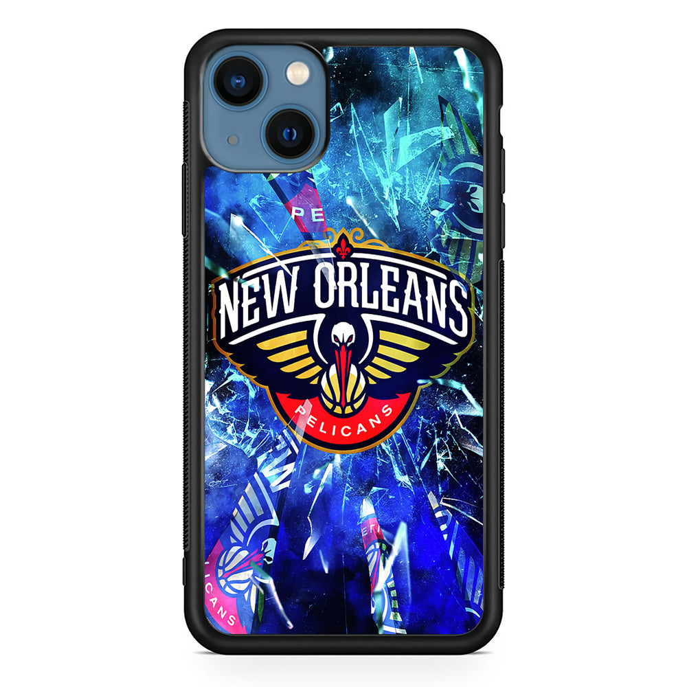 New Orleans Pelicans Pieces Of Logo iPhone 15 Case - Carneyforia